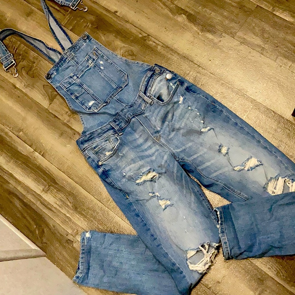 Garage denim overalls